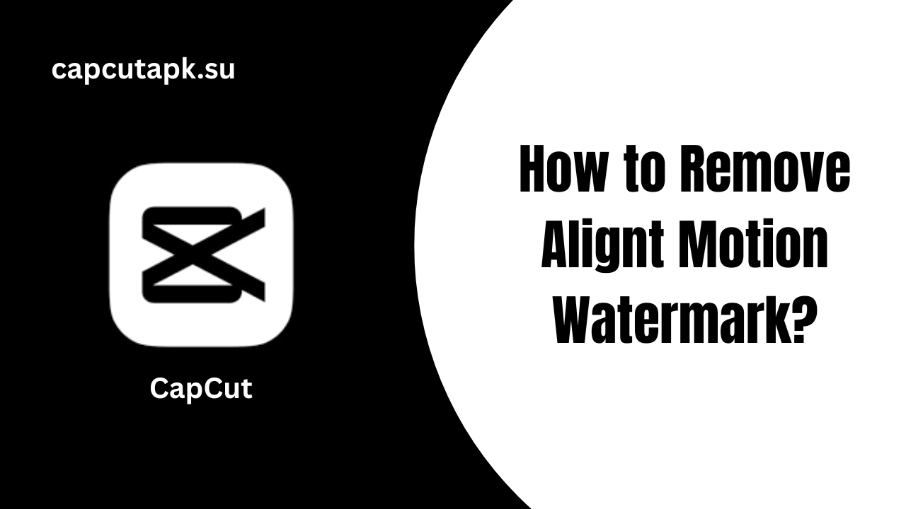 How to Remove Alignt Motion Watermark